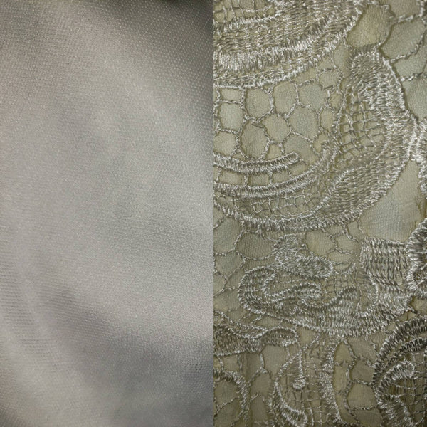 Cream  White sleeveless lace dress